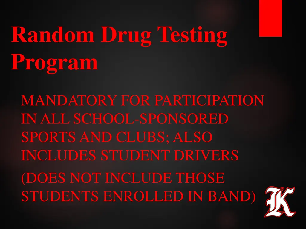 random drug testing program