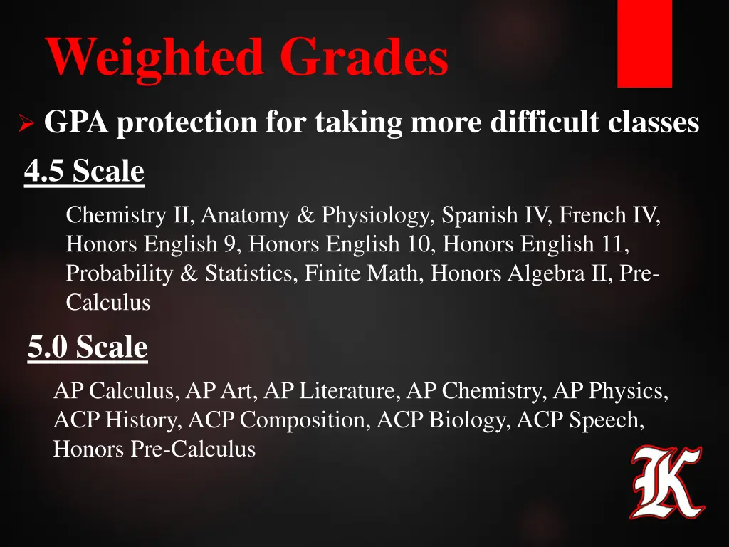 weighted grades