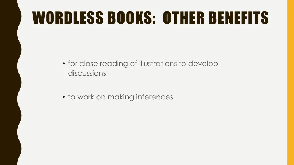 wordless books other benefits