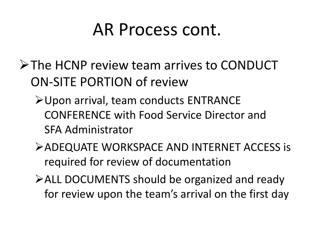 ar process cont 2