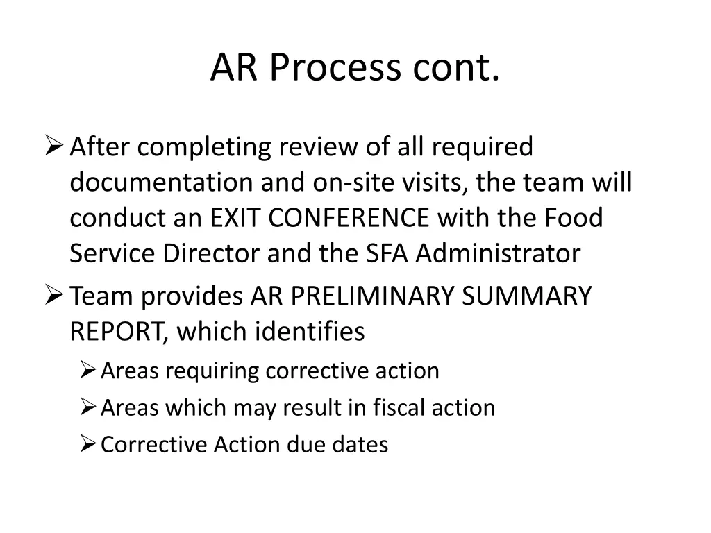 ar process cont 4