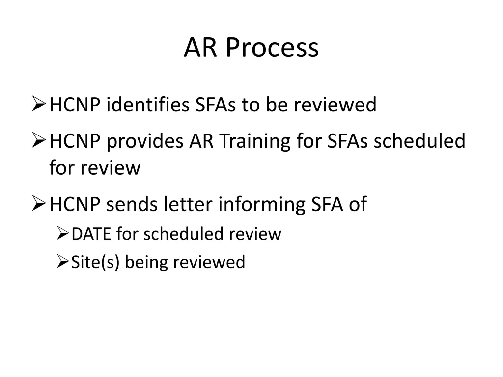 ar process