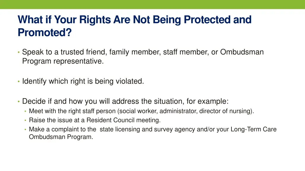 what if your rights are not being protected