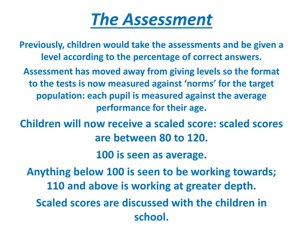 the assessment 1