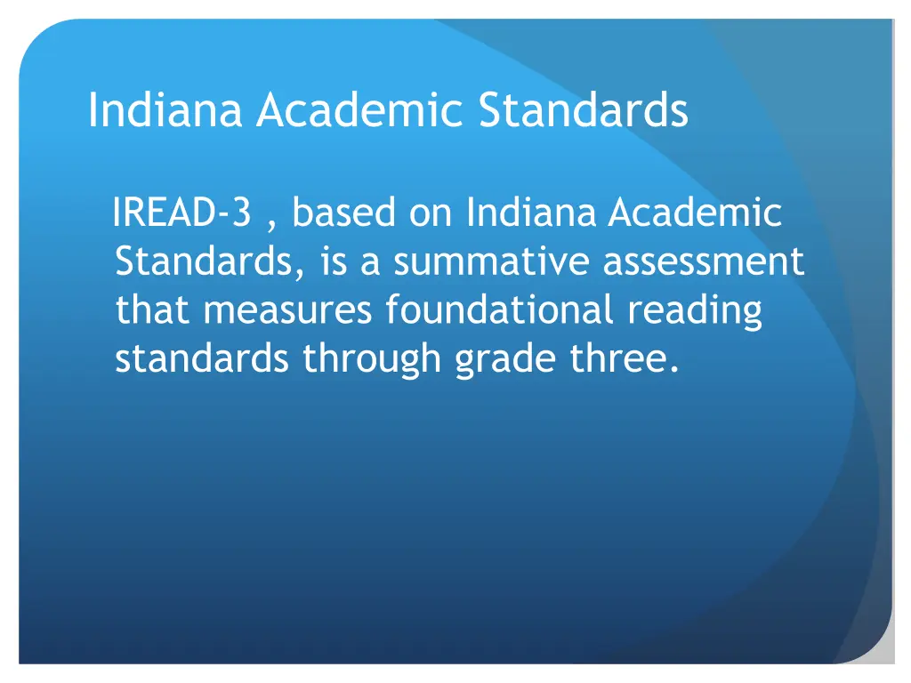 indiana academic standards