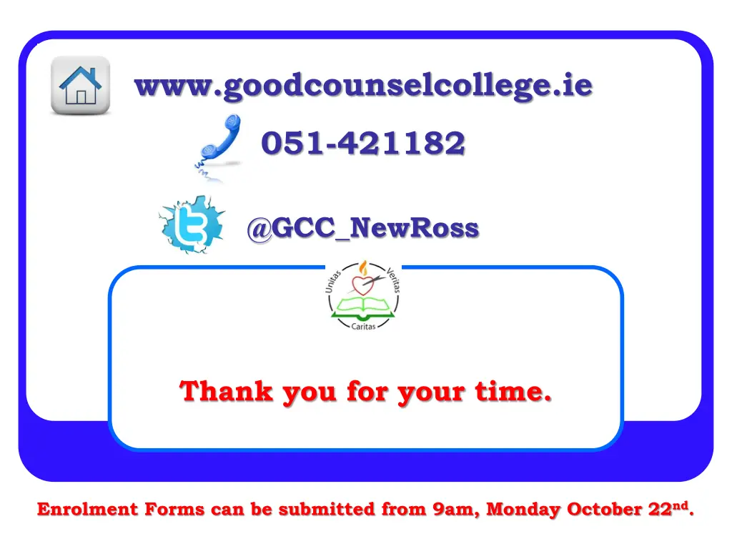 www goodcounselcollege ie