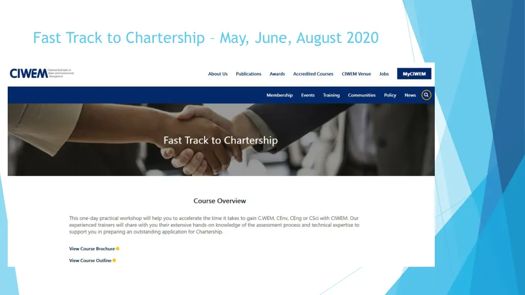 fast track to chartership may june august 2020