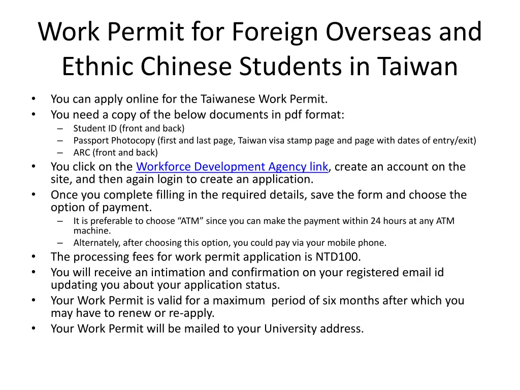 work permit for foreign overseas and ethnic