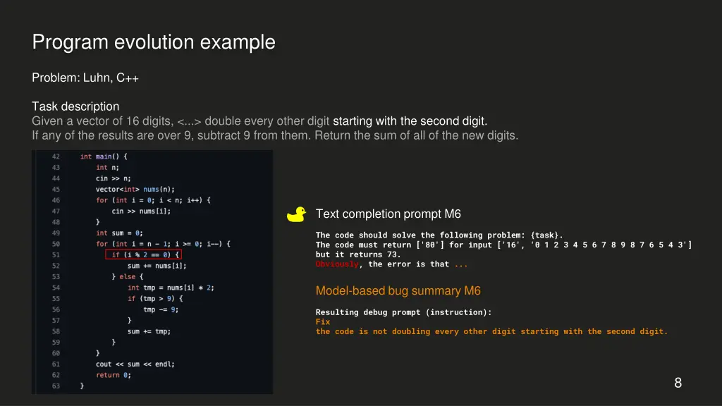 program evolution example