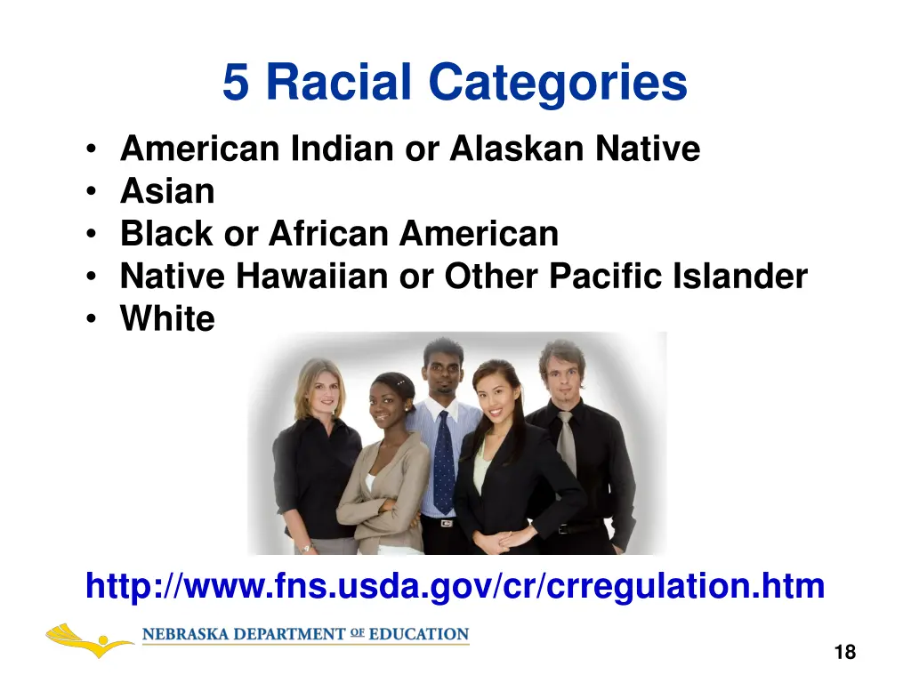 5 racial categories american indian or alaskan