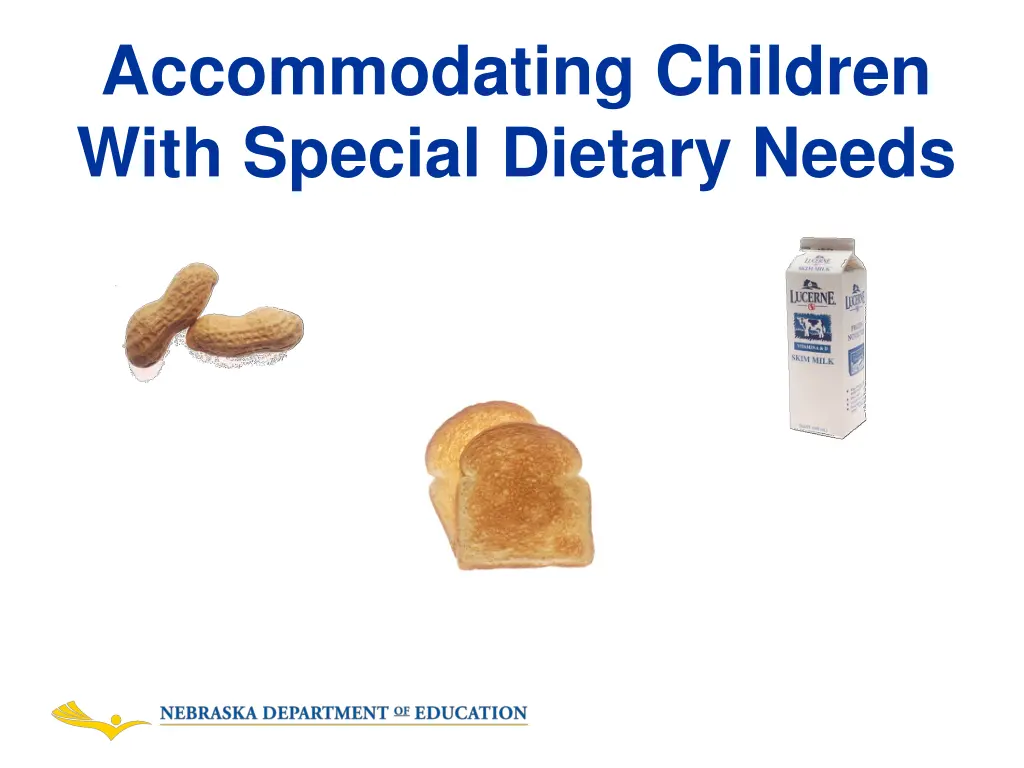 accommodating children with special dietary needs