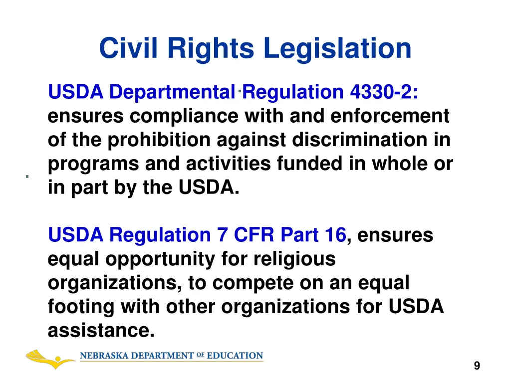 civil rights legislation 3