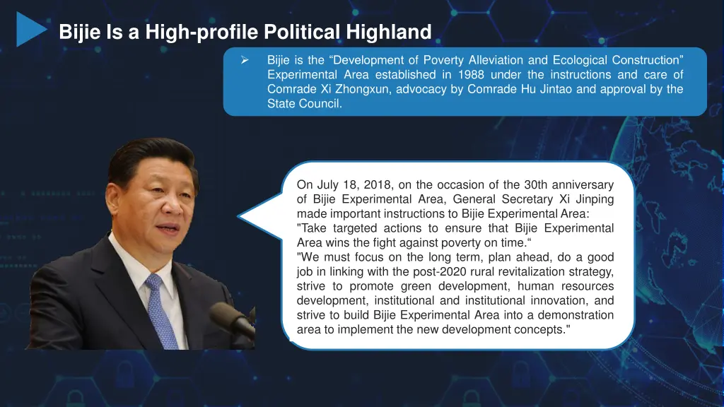 bijie is a high profile political highland