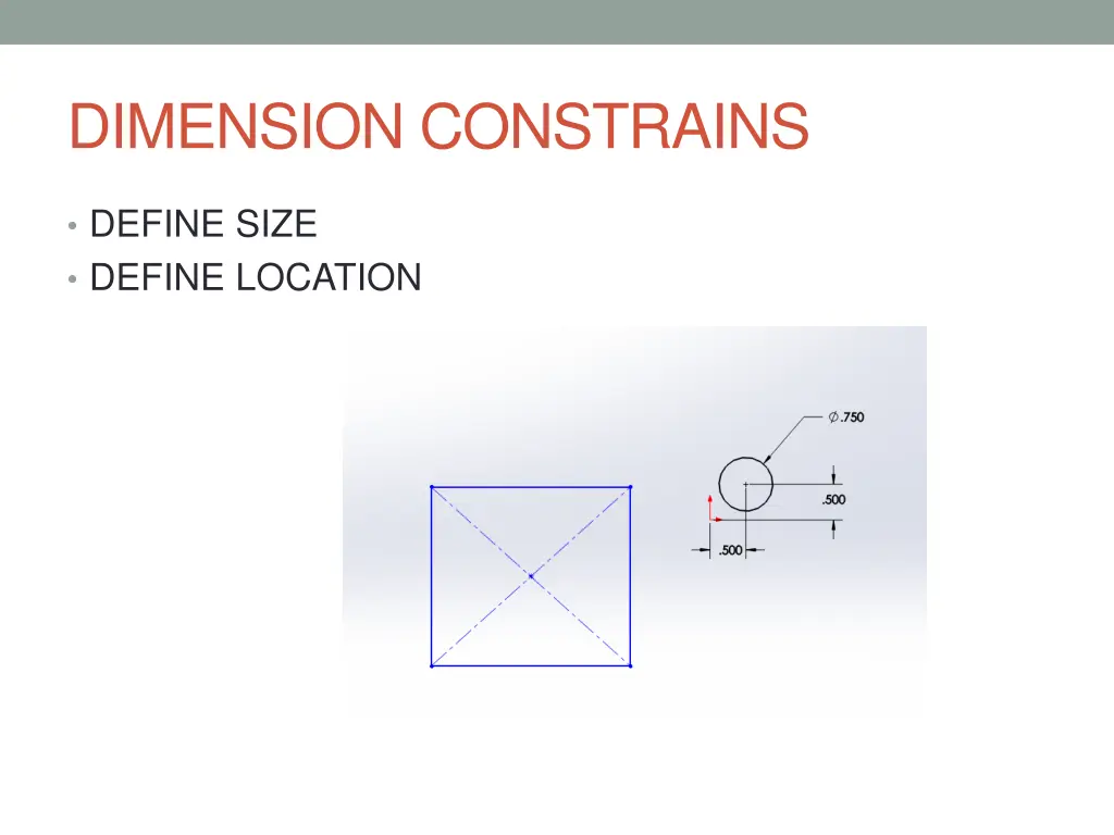 dimension constrains