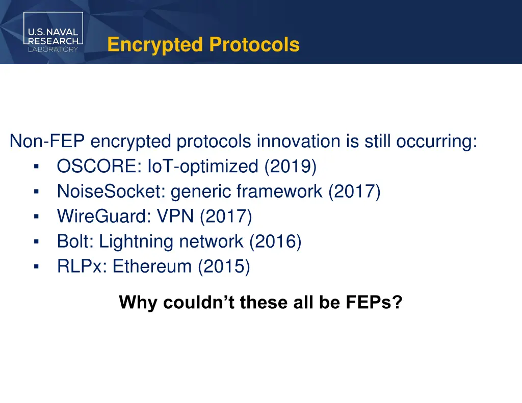 encrypted protocols