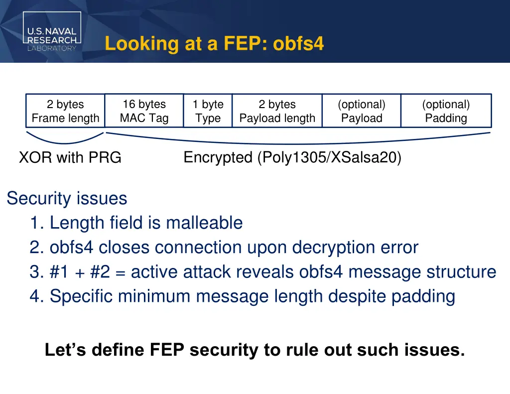 looking at a fep obfs4 1