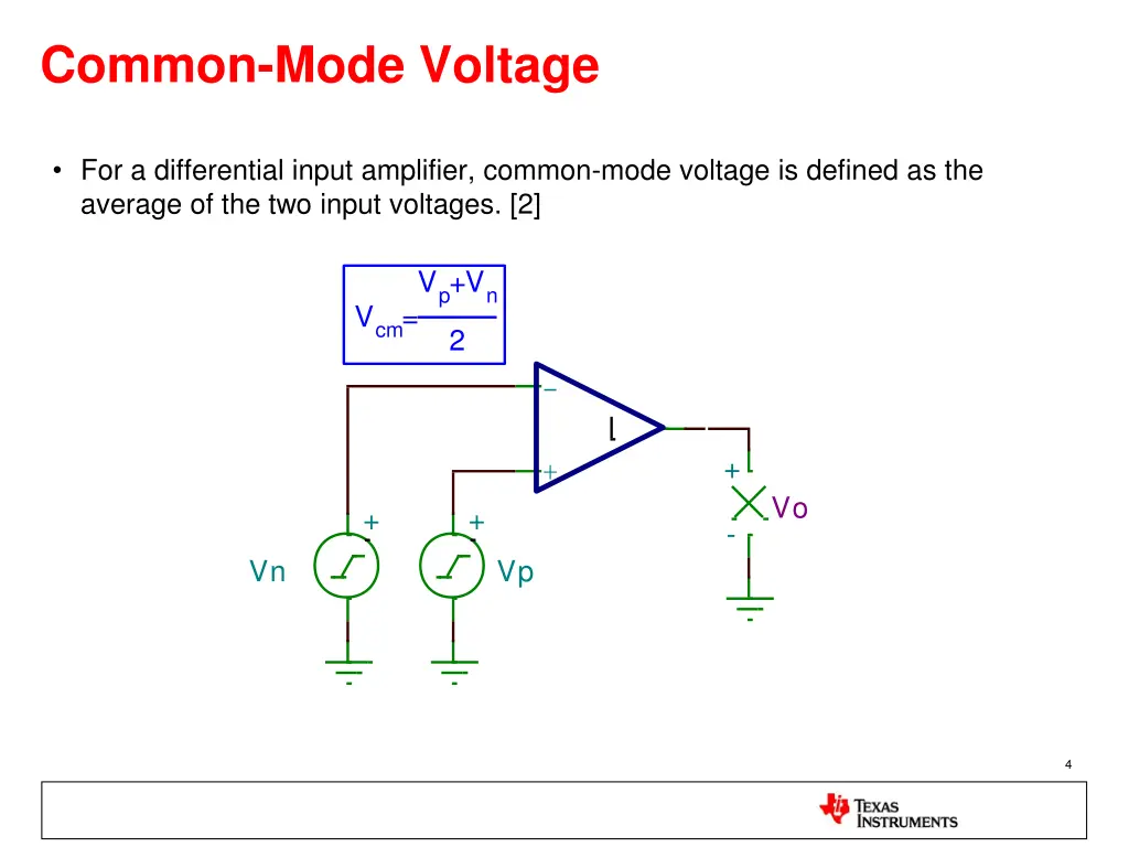 common mode voltage