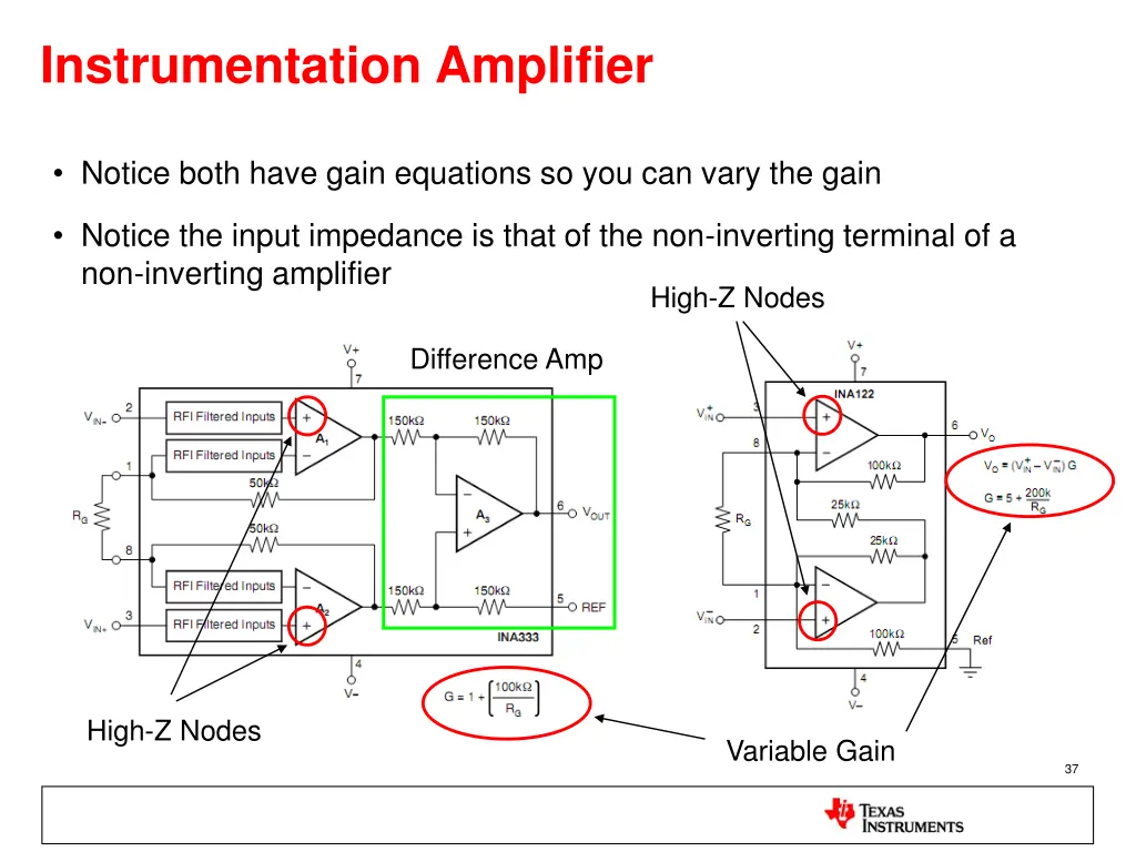 instrumentation amplifier 1