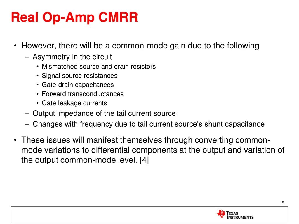 real op amp cmrr 1