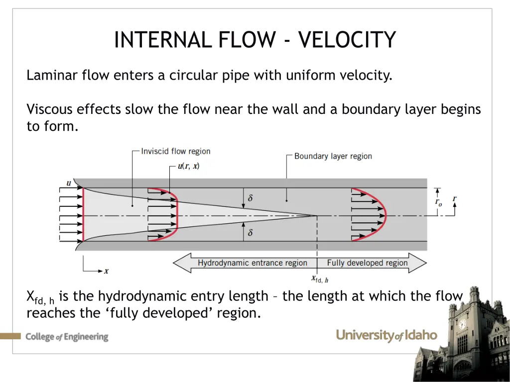 internal flow velocity