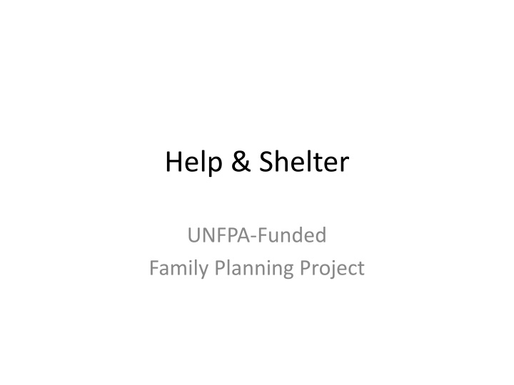 help shelter