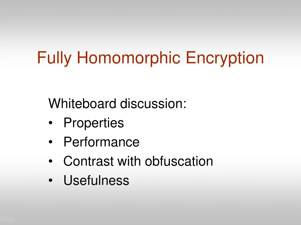 fully homomorphic encryption 4