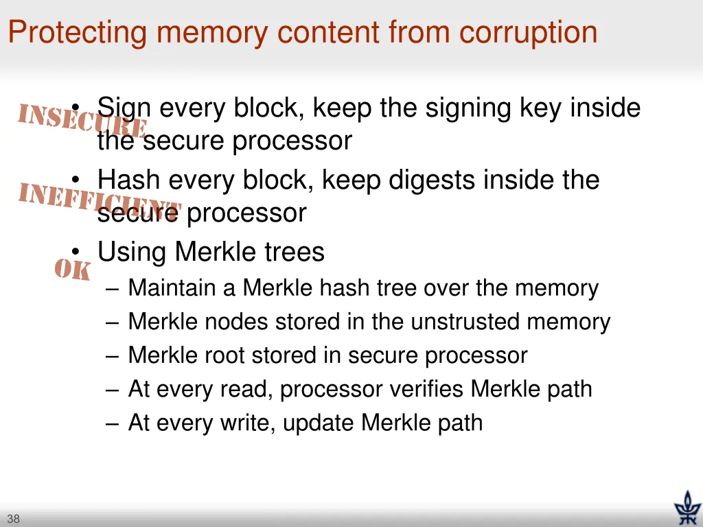 protecting memory content from corruption