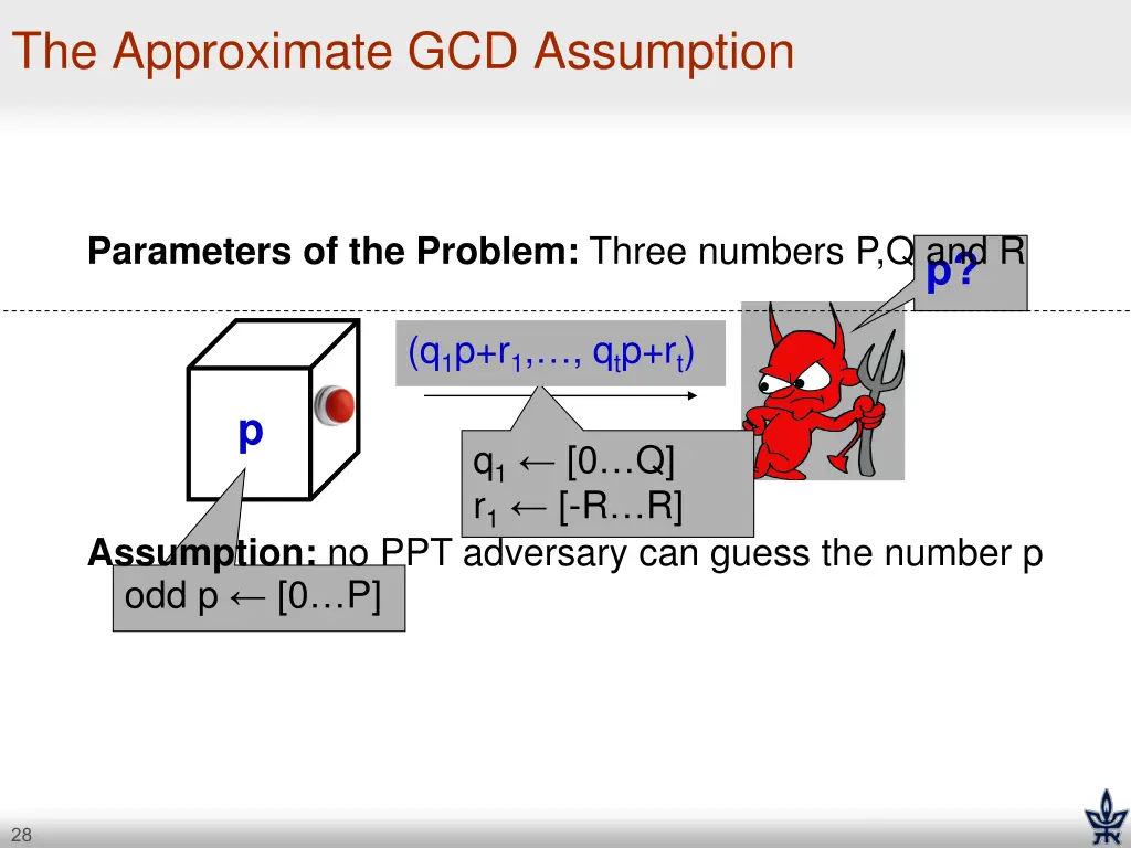 the approximate gcd assumption