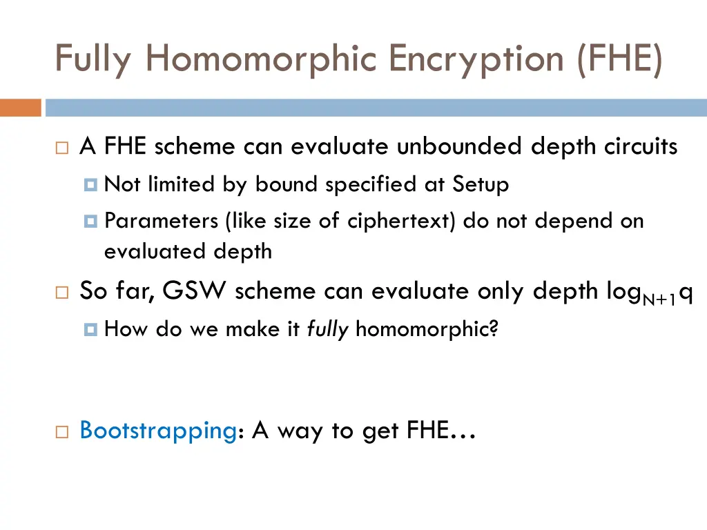 fully homomorphic encryption fhe