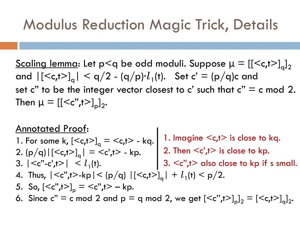 modulus reduction magic trick details