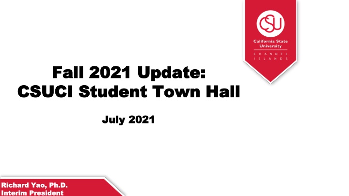 fall 2021 update fall 2021 update csuci student