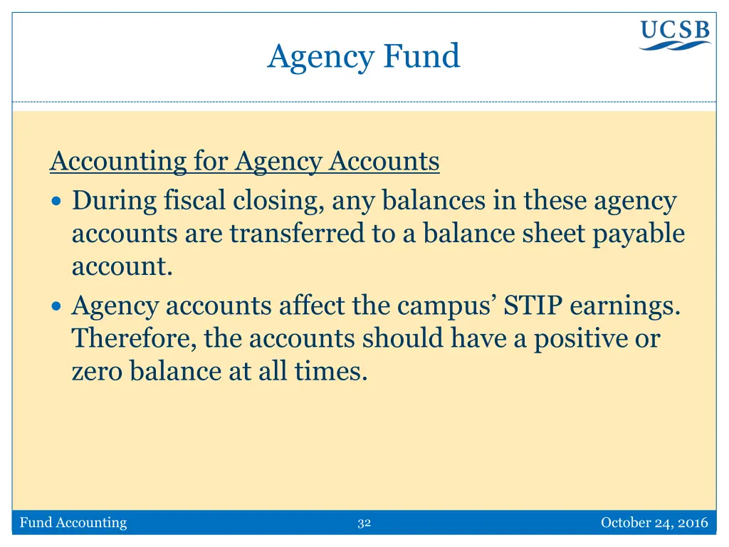 agency fund 3