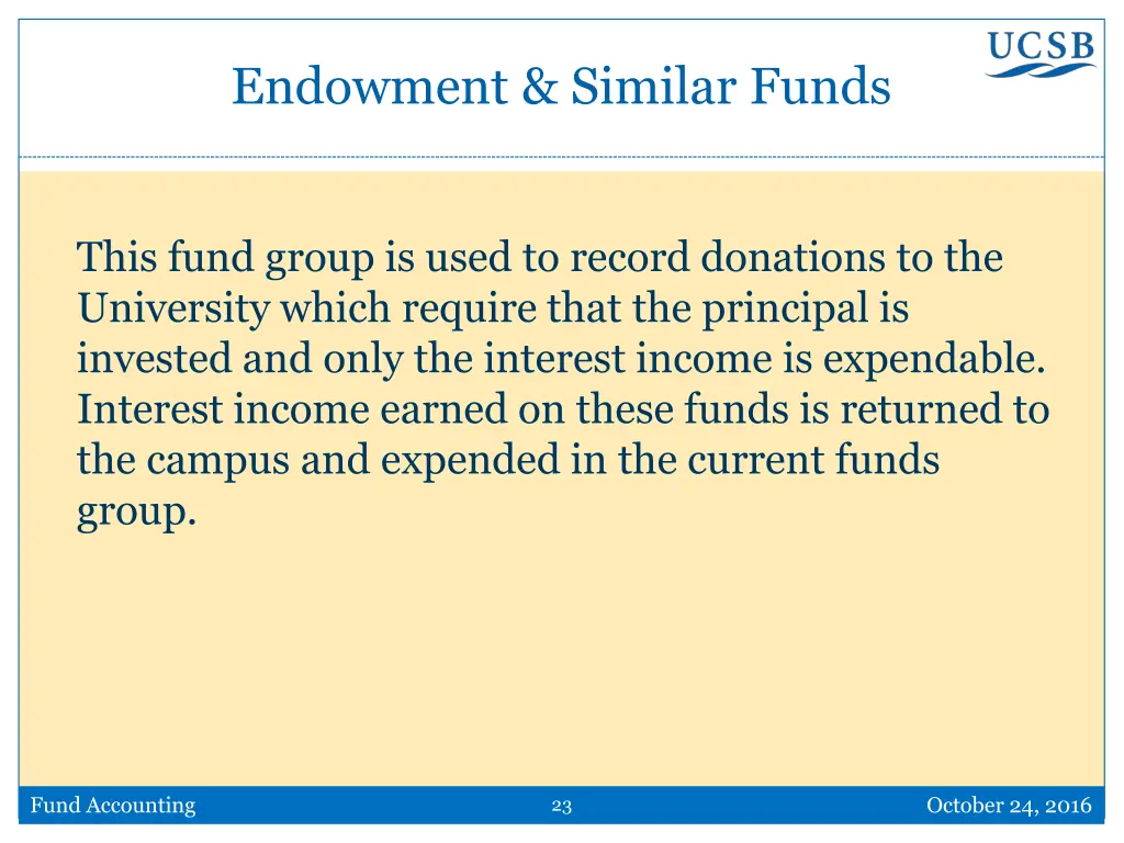 endowment similar funds