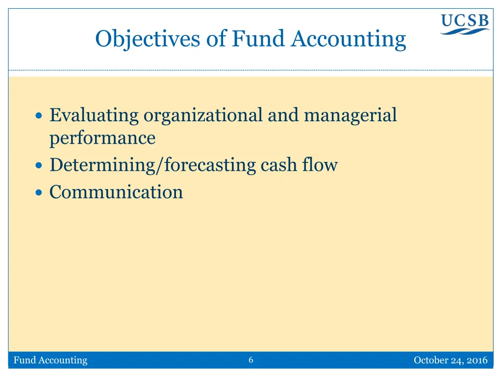 objectives of fund accounting 1