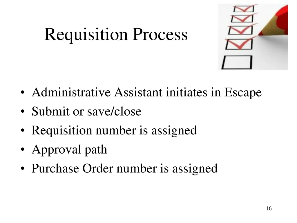 requisition process