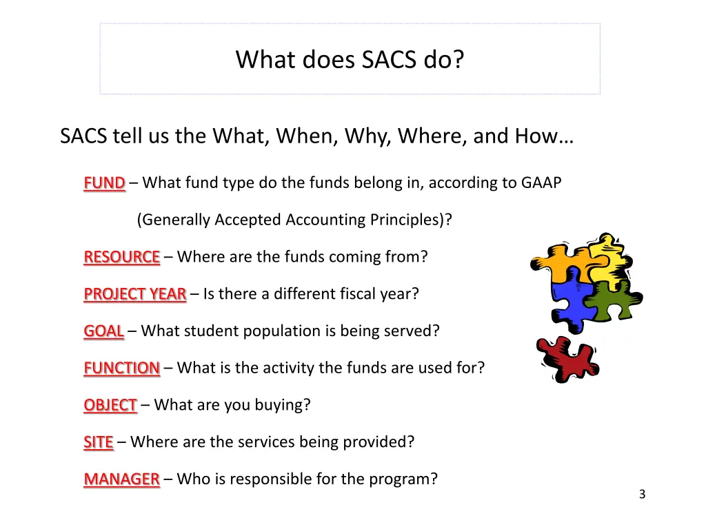 what does sacs do