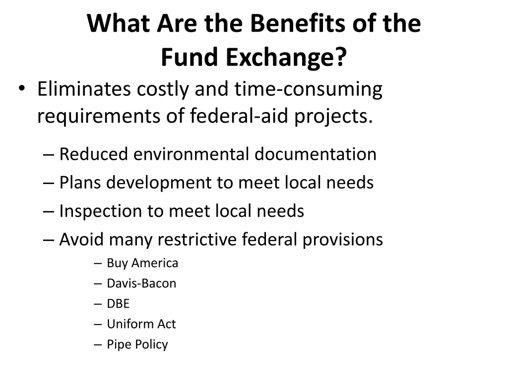 what are the benefits of the fund exchange