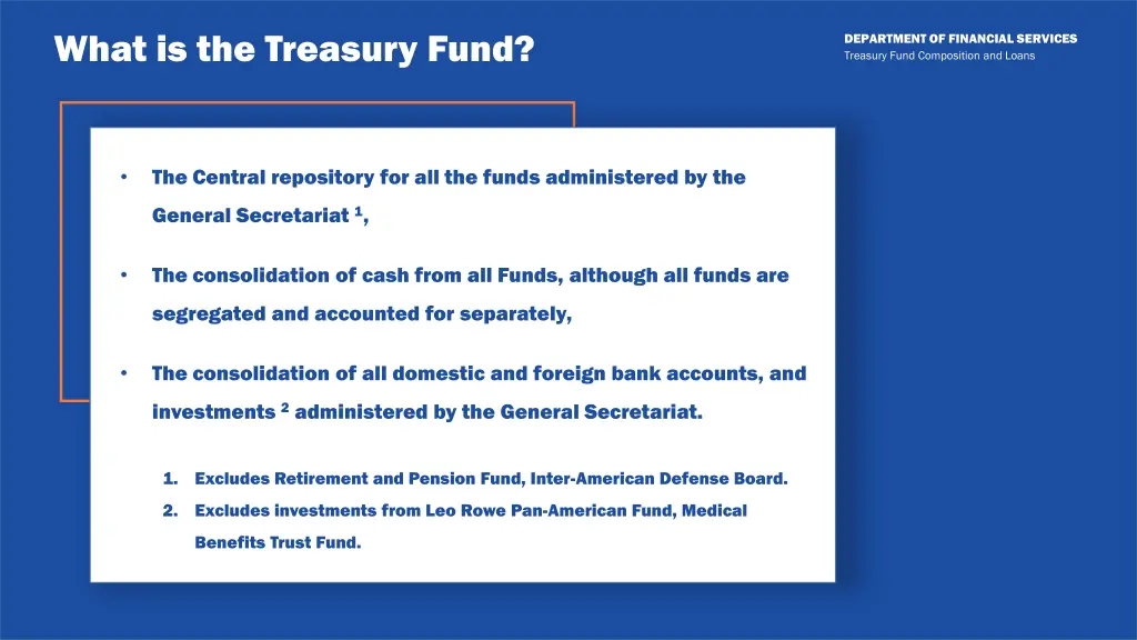 what is the treasury fund