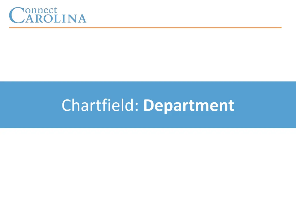 chartfield department