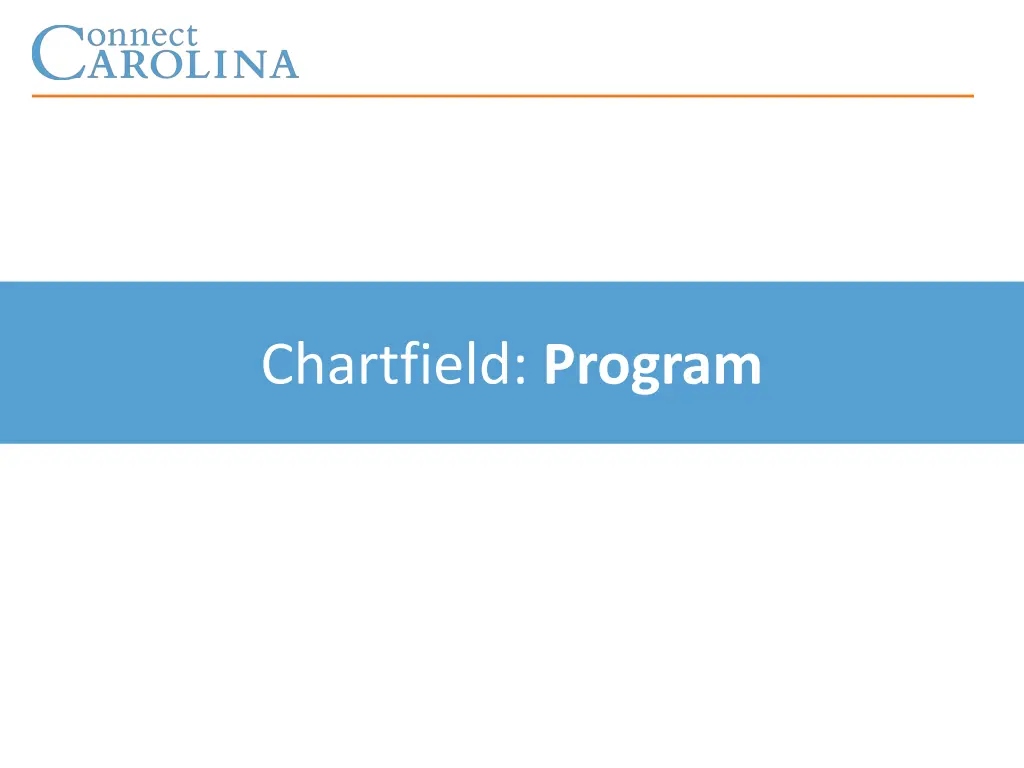 chartfield program