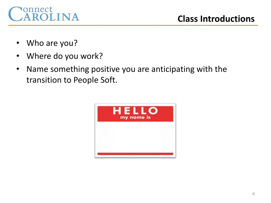 class introductions