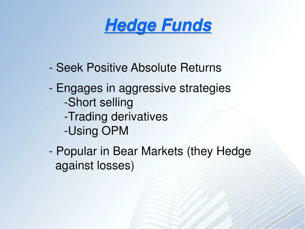 hedge funds 2