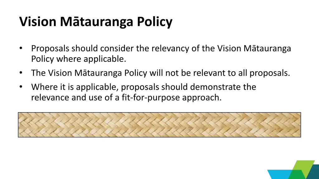 vision m tauranga policy