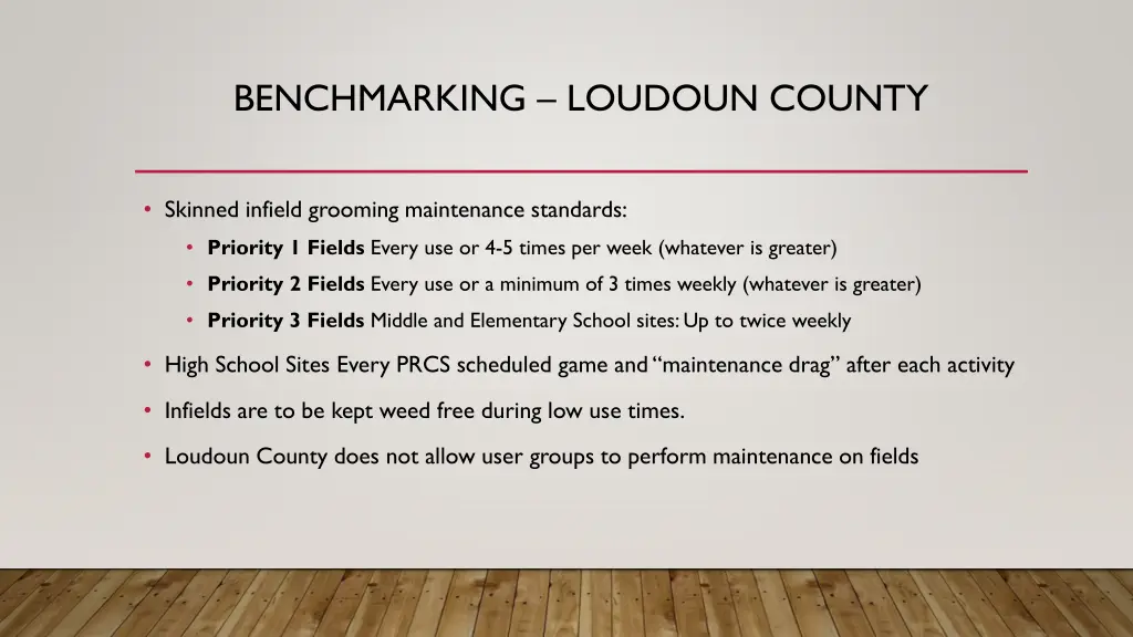 benchmarking loudoun county 2