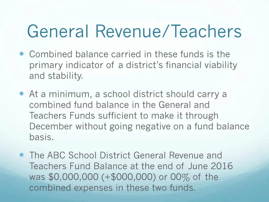 general revenue teachers 1