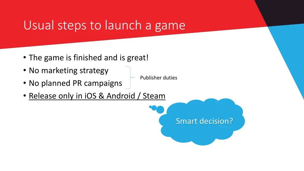 usual steps to launch a game