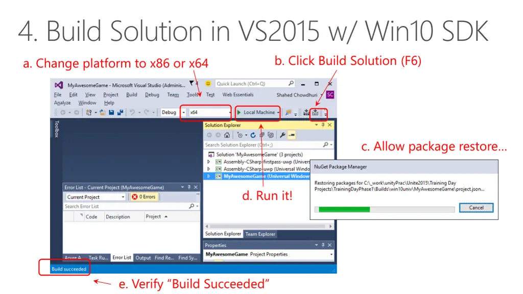 4 build solution in vs2015 w win10 sdk a change