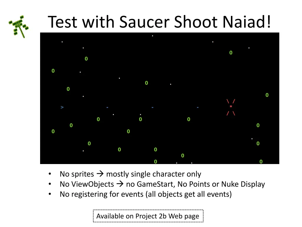 test with saucer shoot naiad