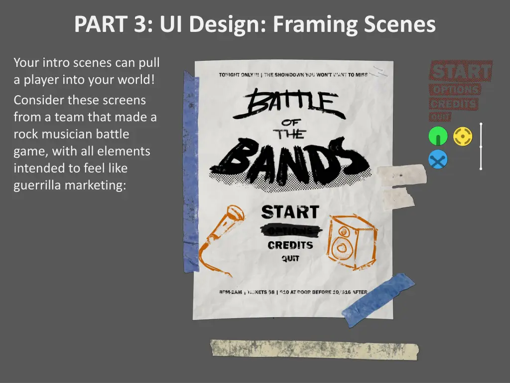 part 3 ui design framing scenes