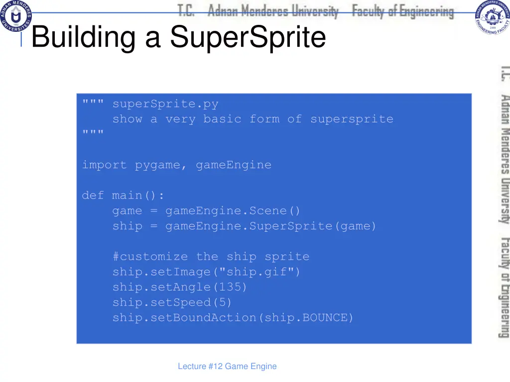 building a supersprite